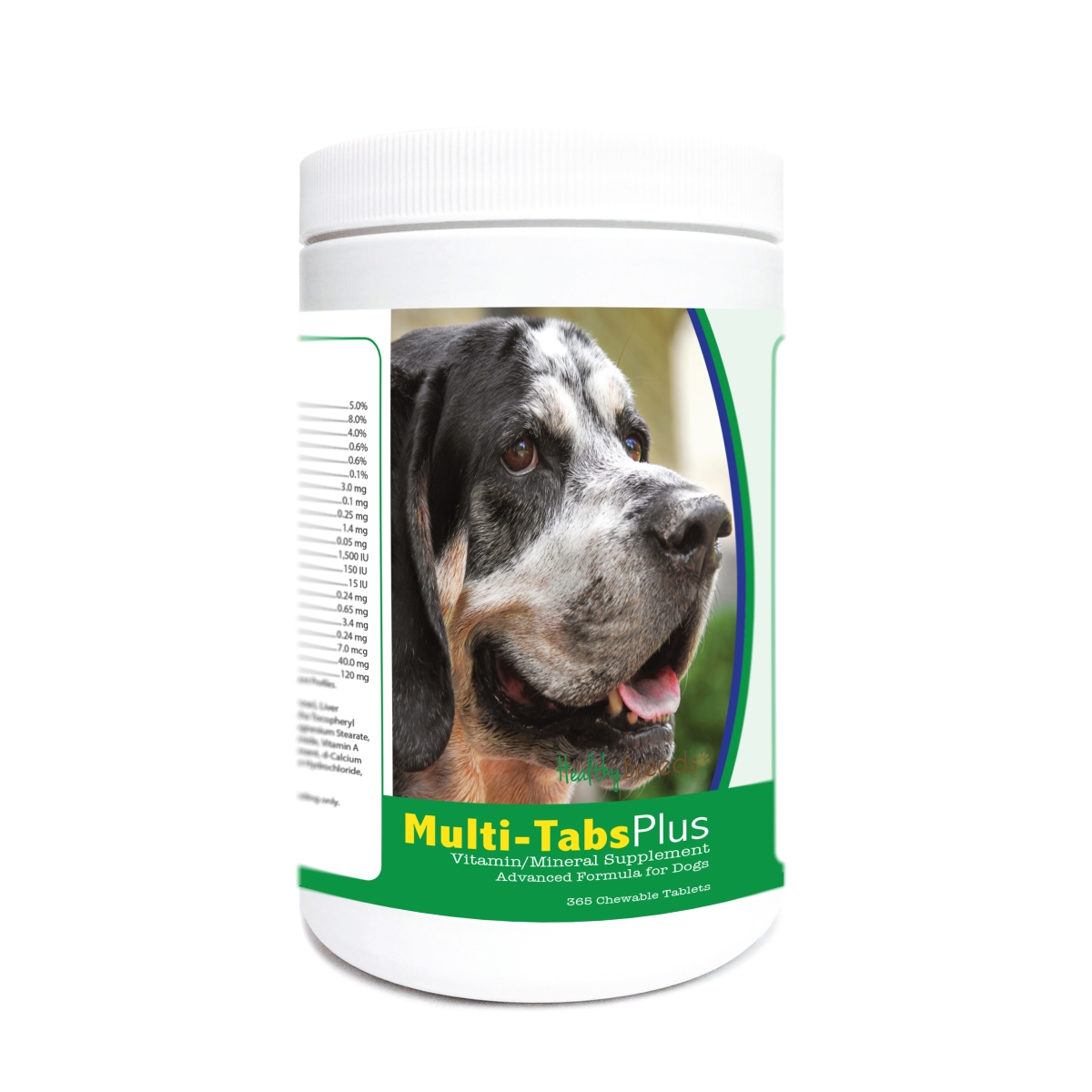 840235178866 Bluetick Coonhound Multi-Tabs Plus Chewable Tablets - 365 Count