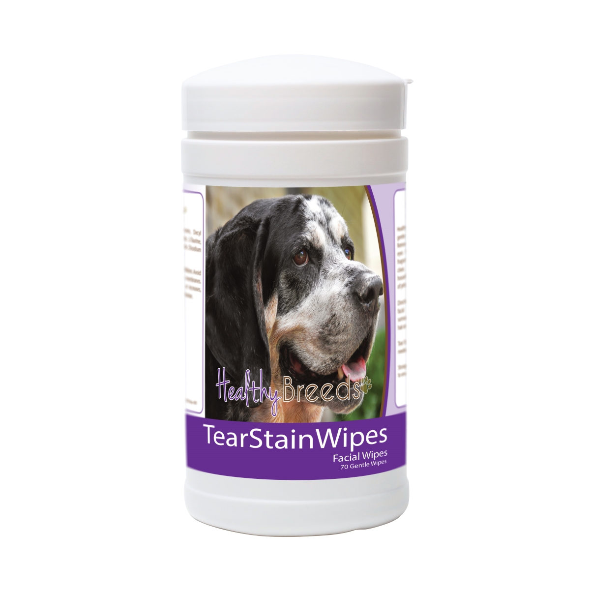 Picture of Healthy Breeds 840235178873 Bluetick Coonhound Tear Stain Wipes - 70 Count