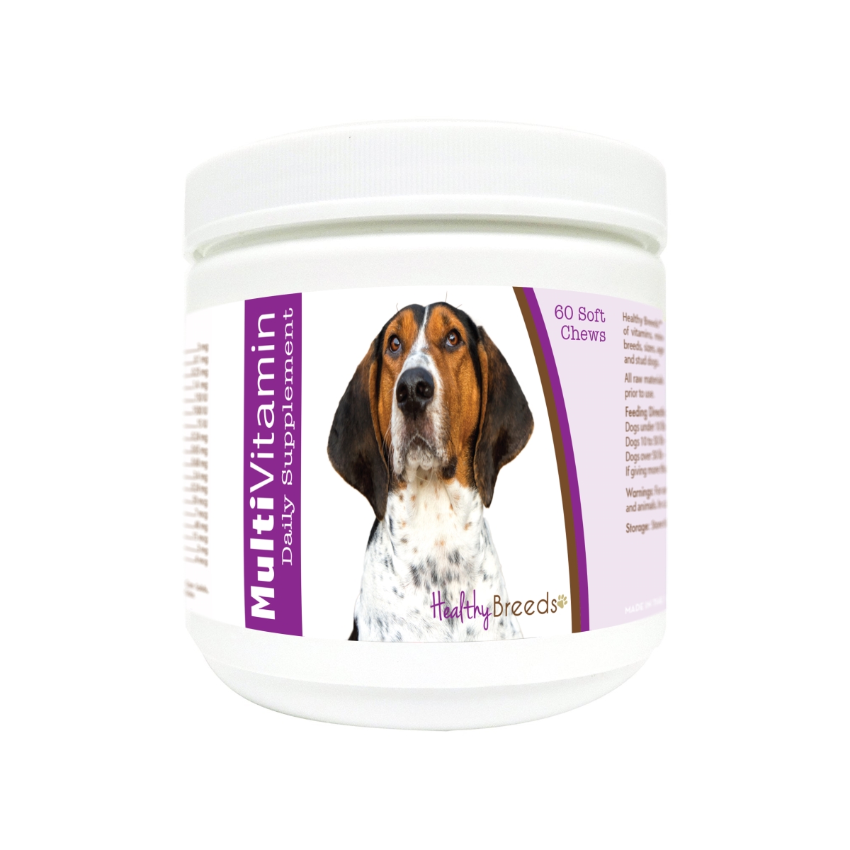 Picture of Healthy Breeds 840235179061 Treeing Walker Coonhound Multi-Vitamin Soft Chews - 60 Count