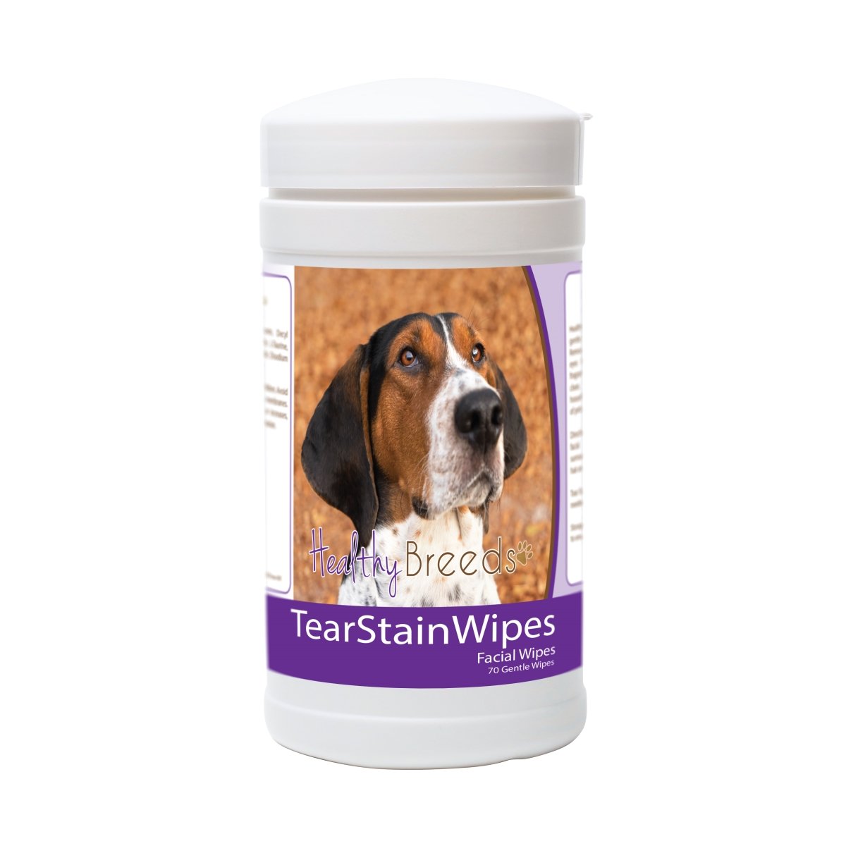 Picture of Healthy Breeds 840235179153 Treeing Walker Coonhound Tear Stain Wipes - 70 Count