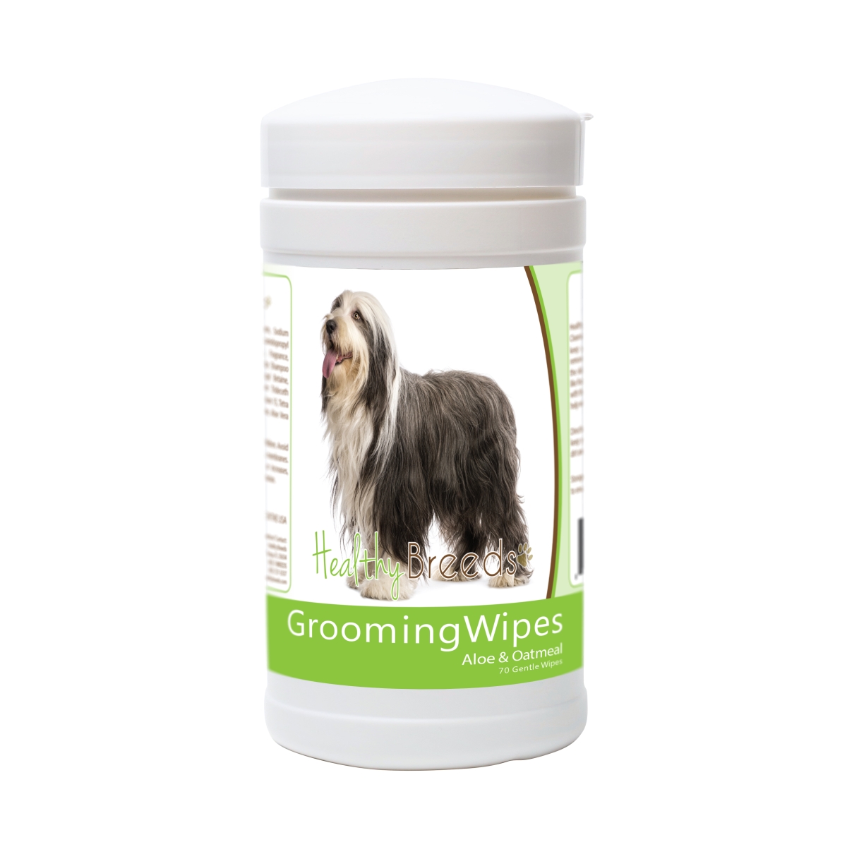 Picture of Healthy Breeds 840235179245 Bearded Collie Grooming Wipes - 70 Count
