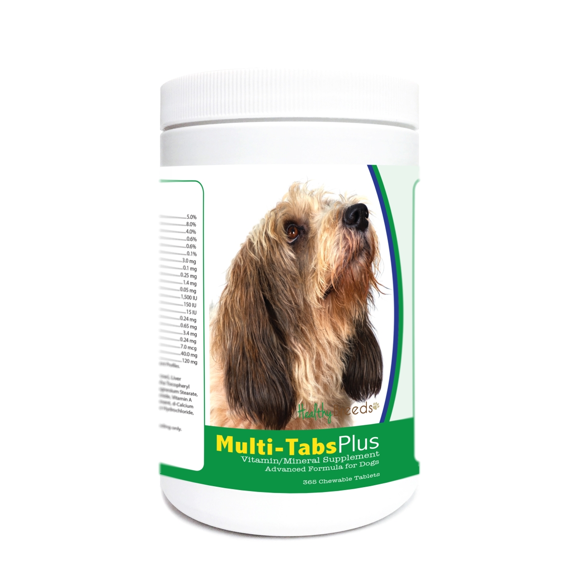 840235179665 Petits Bassets Griffons Vendeen Multi-Tabs Plus Chewable Tablets - 365 Count