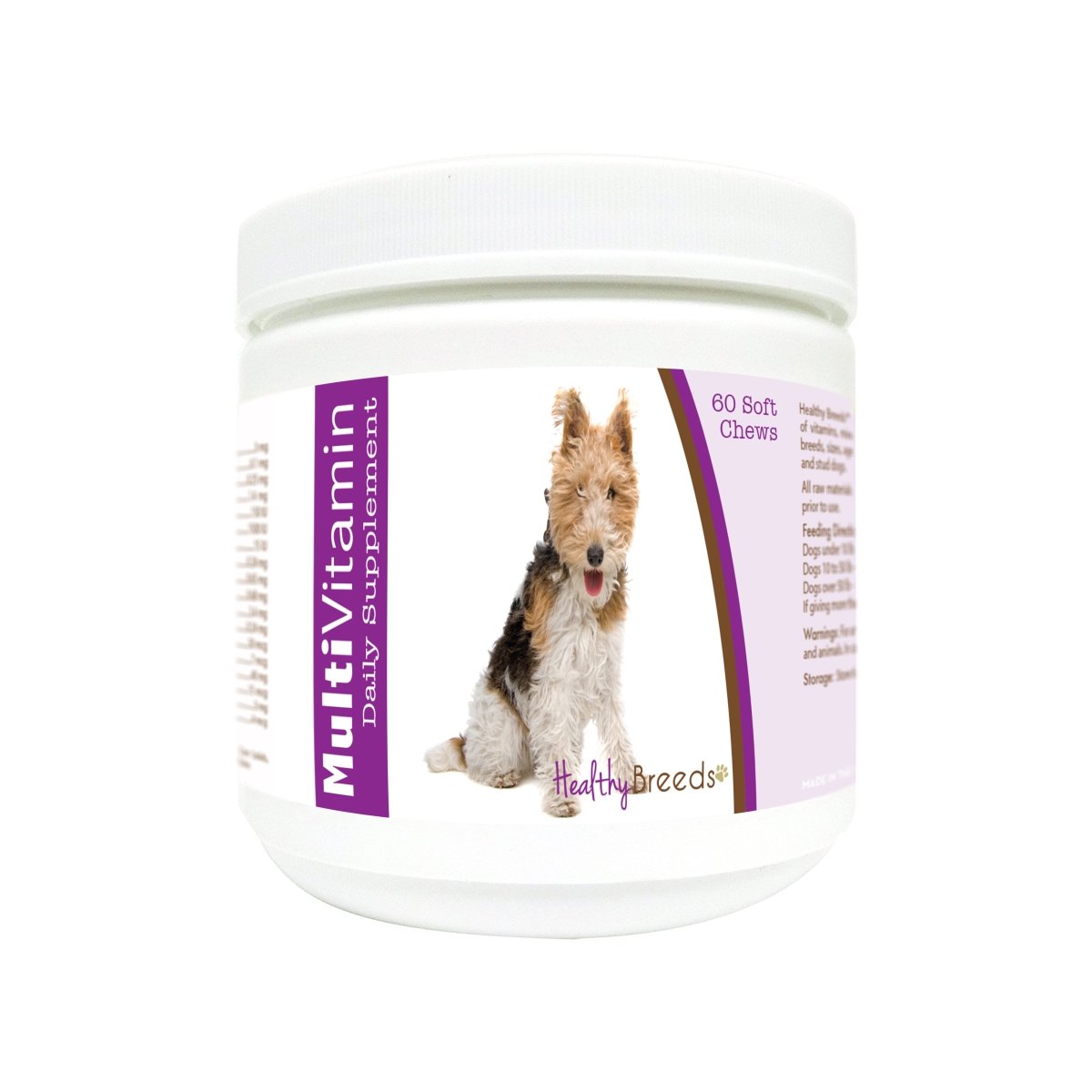 Picture of Healthy Breeds 840235179955 Wire Fox Terrier Multi-Vitamin Soft Chews - 60 Count
