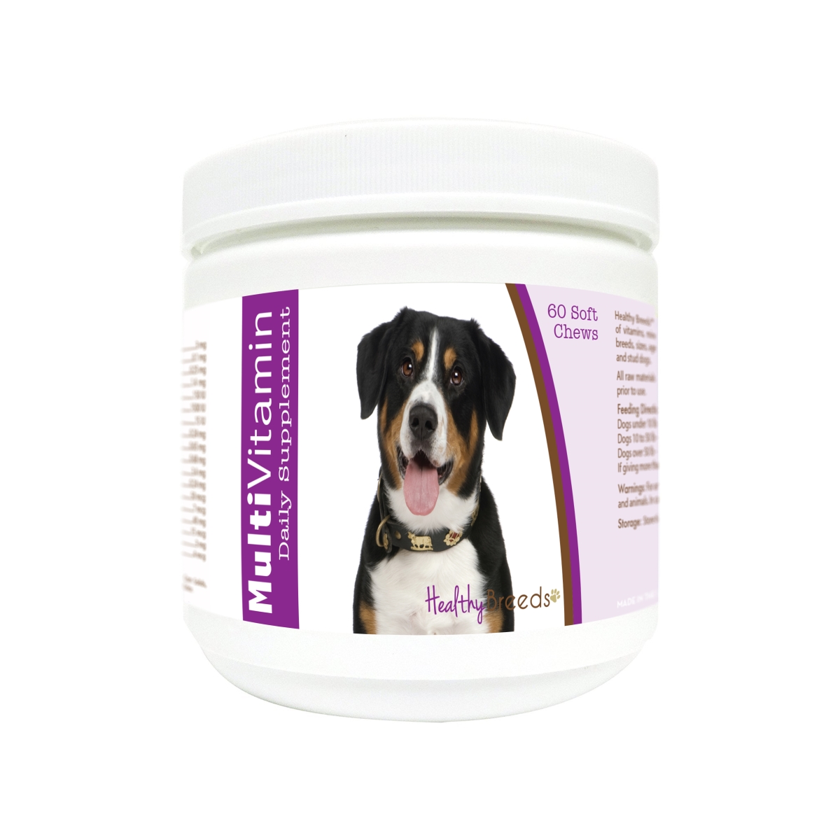 Picture of Healthy Breeds 840235180098 Entlebucher Mountain Dog Multi-Vitamin Soft Chews - 60 Count