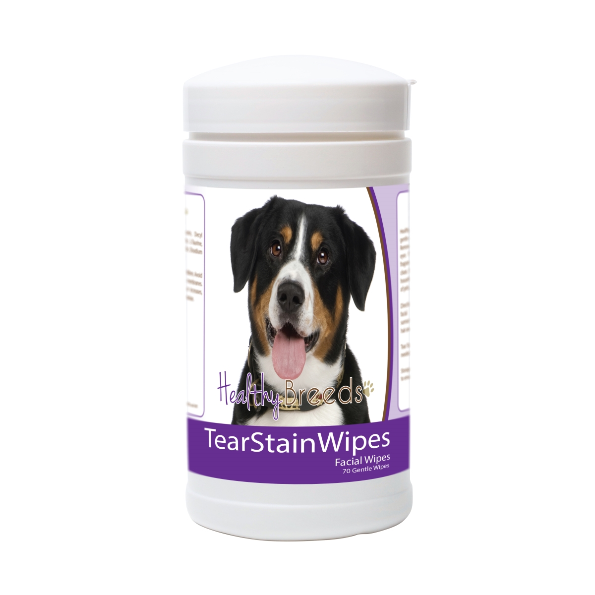 Picture of Healthy Breeds 840235180135 Entlebucher Mountain Dog Tear Stain Wipes - 70 Count