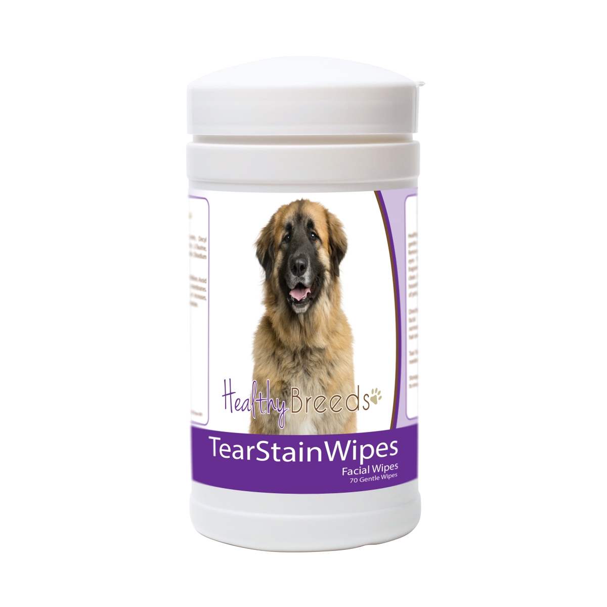 Picture of Healthy Breeds 840235180203 Leonberger Tear Stain Wipes - 70 Count