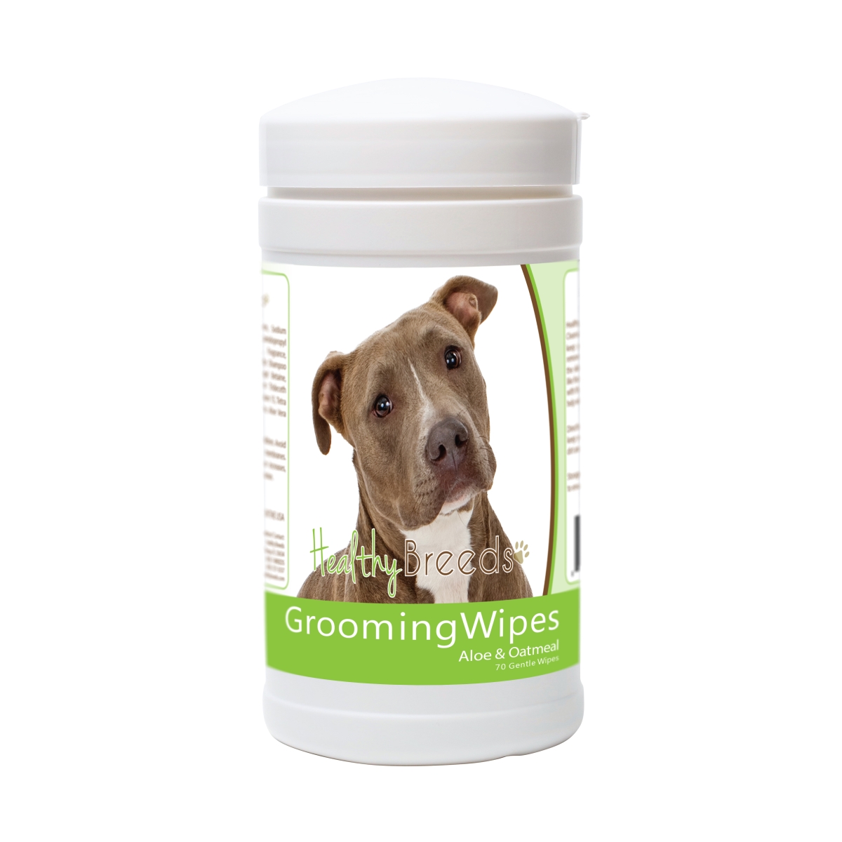 Picture of Healthy Breeds 840235180418 Pit Bull Grooming Wipes - 70 Count