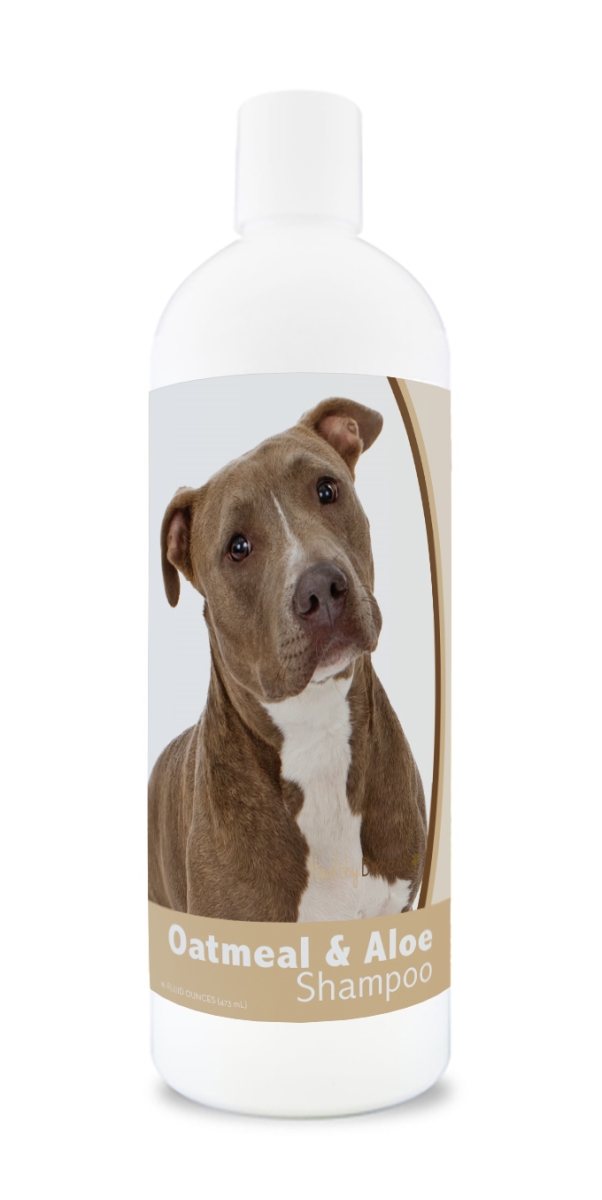 Picture of Healthy Breeds 840235180517 16 oz Pit Bull Oatmeal Shampoo with Aloe
