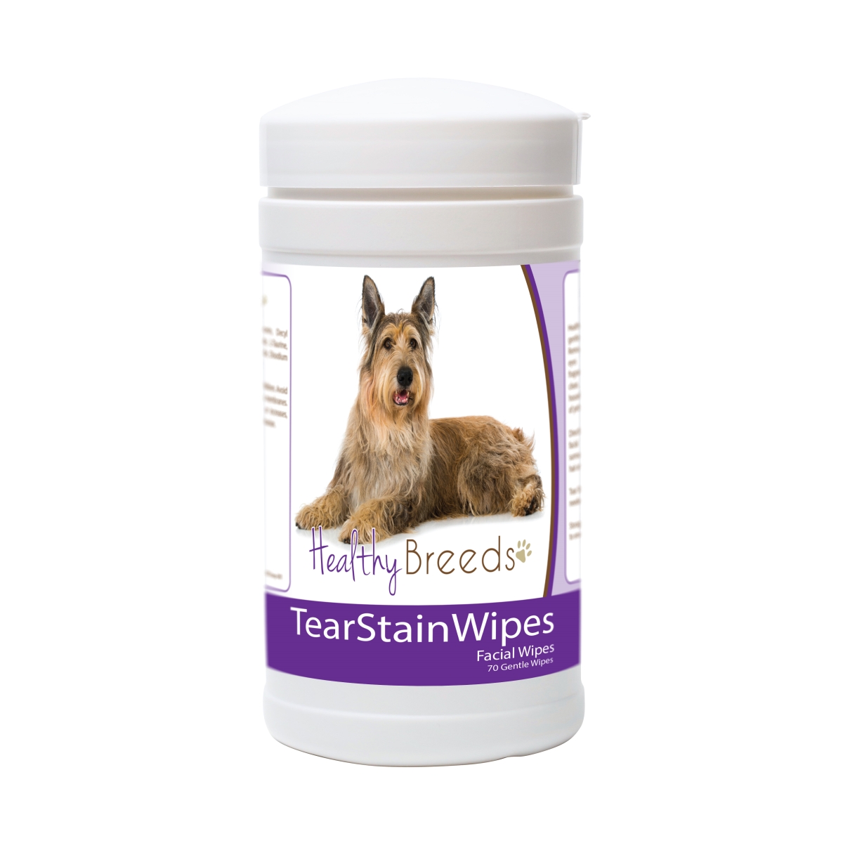 Picture of Healthy Breeds 840235180937 Berger Picard Tear Stain Wipes - 70 Count
