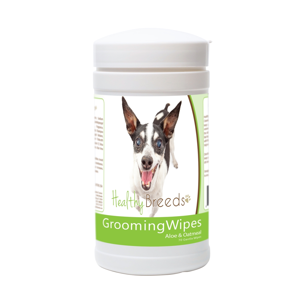 Picture of Healthy Breeds 840235181088 Rat Terrier Grooming Wipes - 70 Count