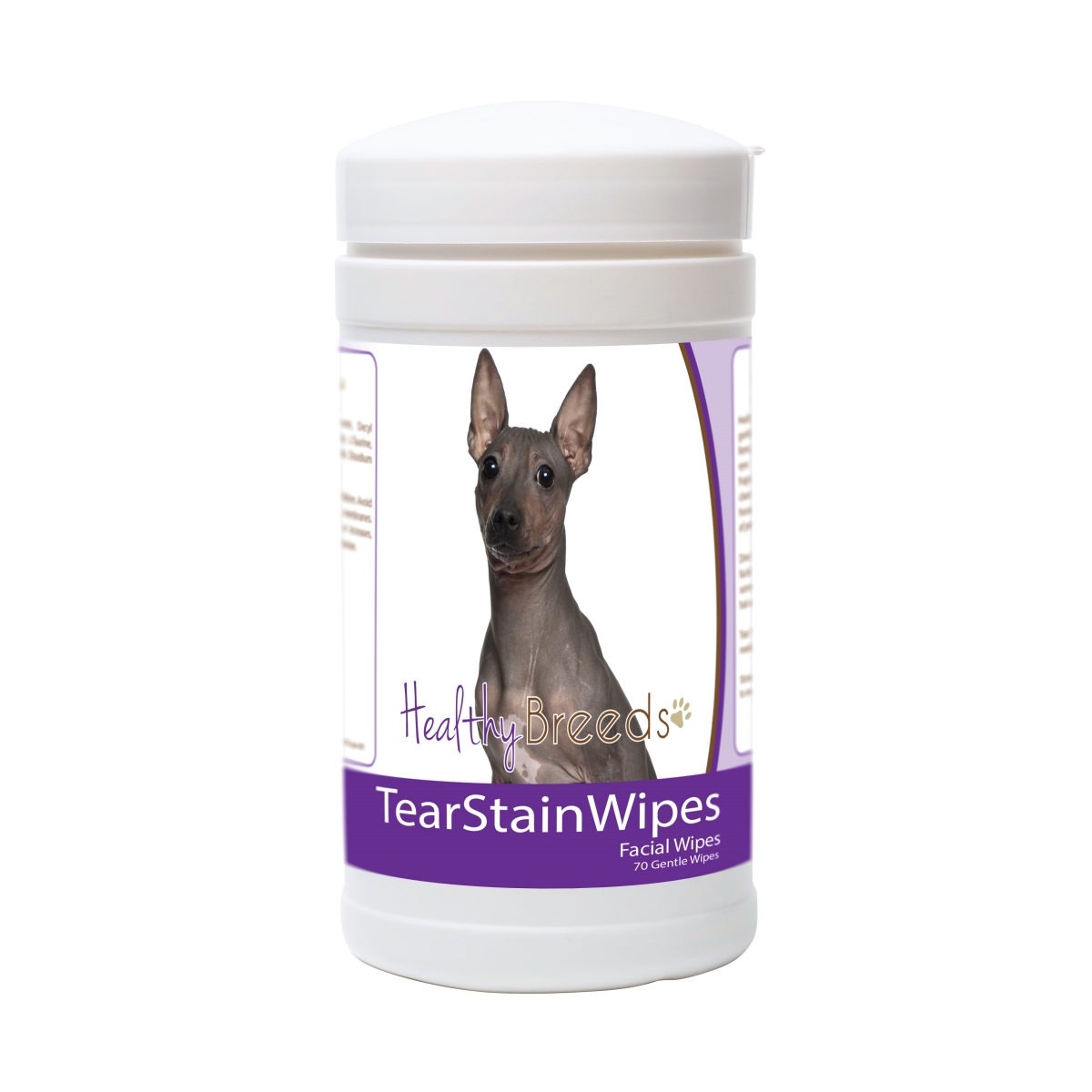 Picture of Healthy Breeds 840235181156 American Hairless Terrier Tear Stain Wipes - 70 Count