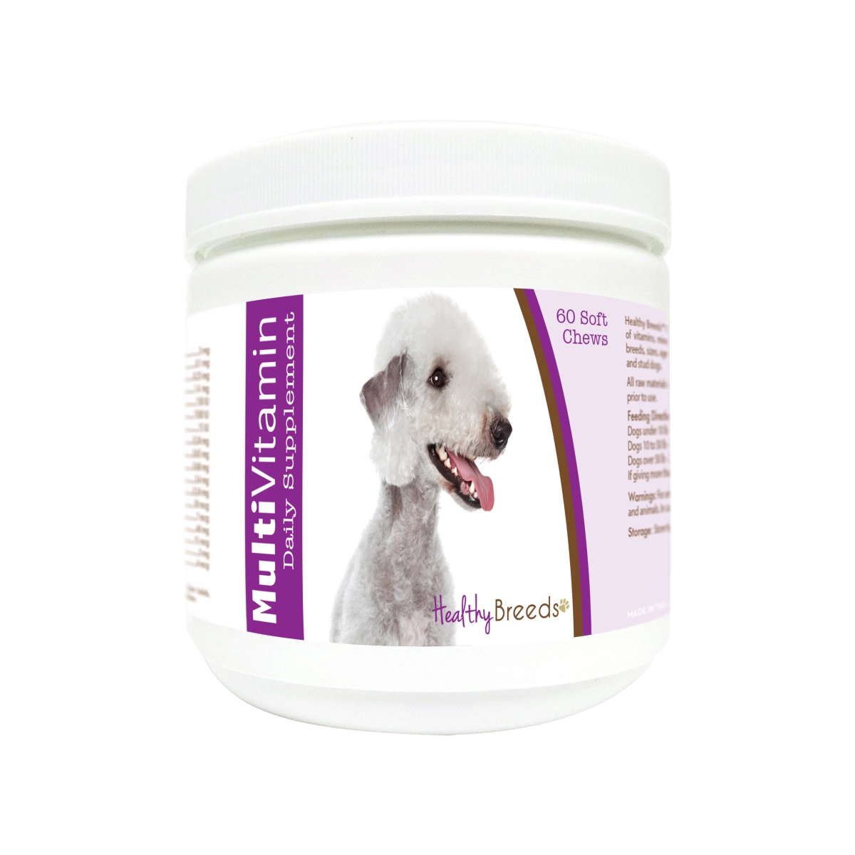Picture of Healthy Breeds 840235171188 Bedlington Terrier Multi-Vitamin Soft Chews - 60 Count