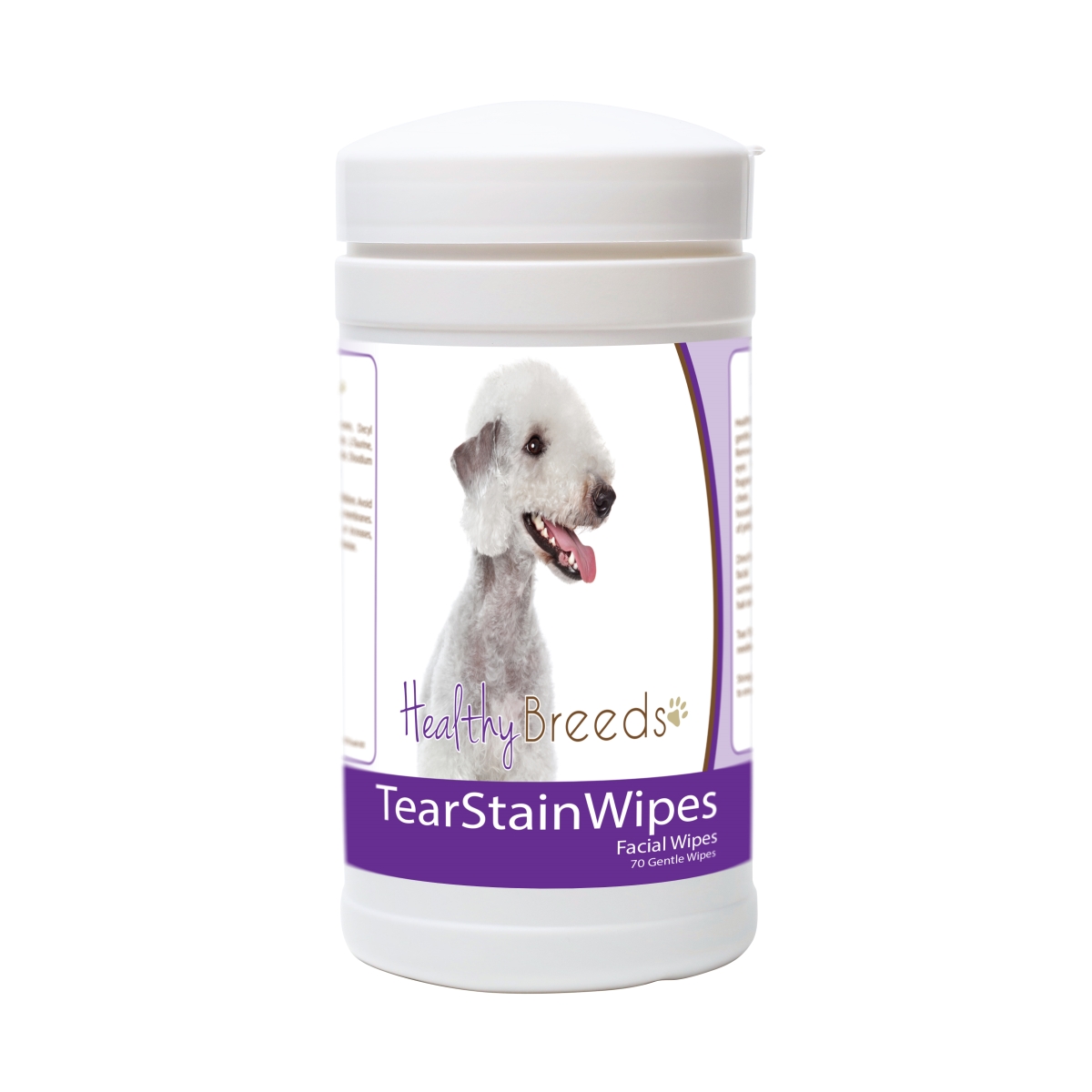 Picture of Healthy Breeds 840235171256 Bedlington Terrier Tear Stain Wipes - 70 Count