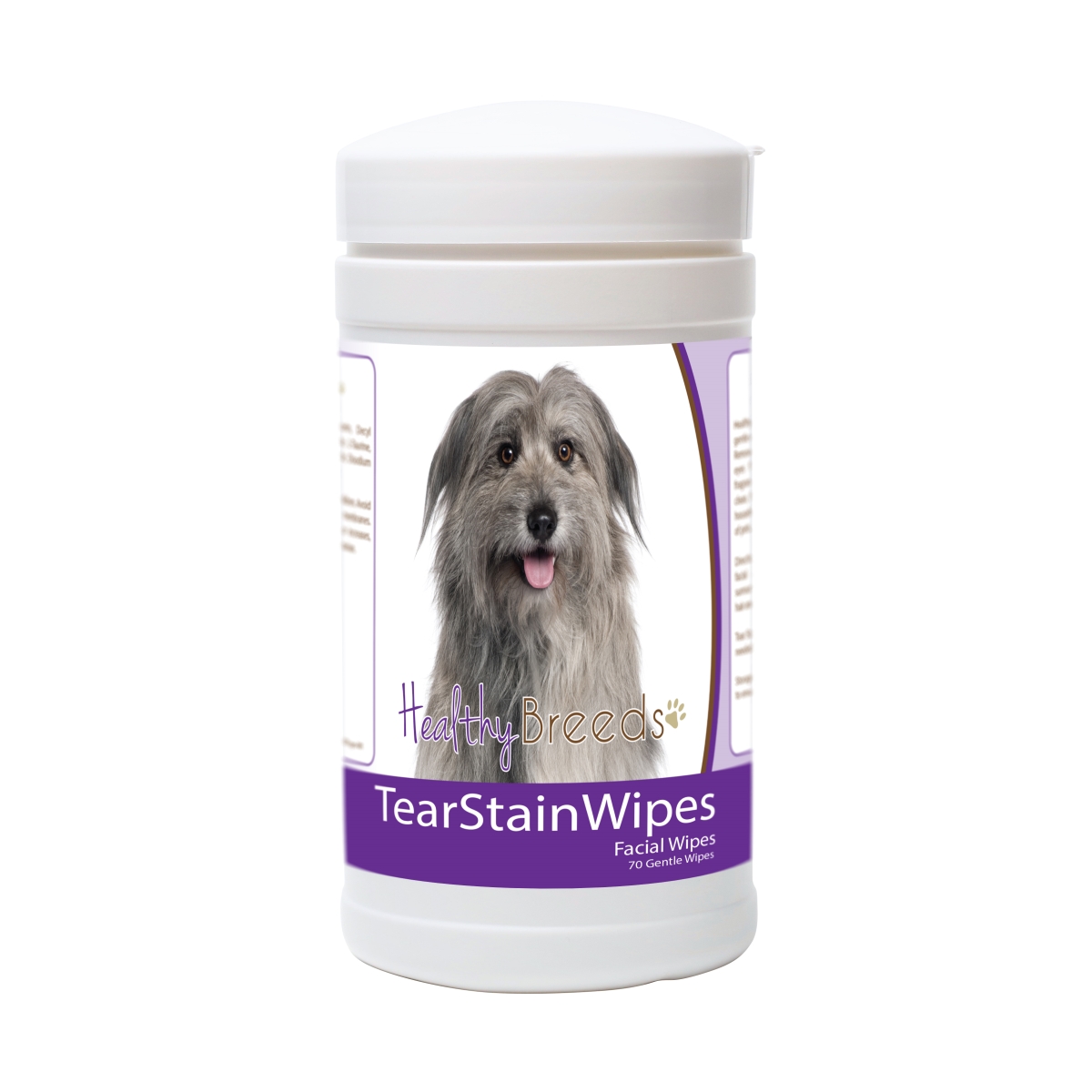 Picture of Healthy Breeds 840235171553 Pyrenean Shepherd Tear Stain Wipes - 70 Count
