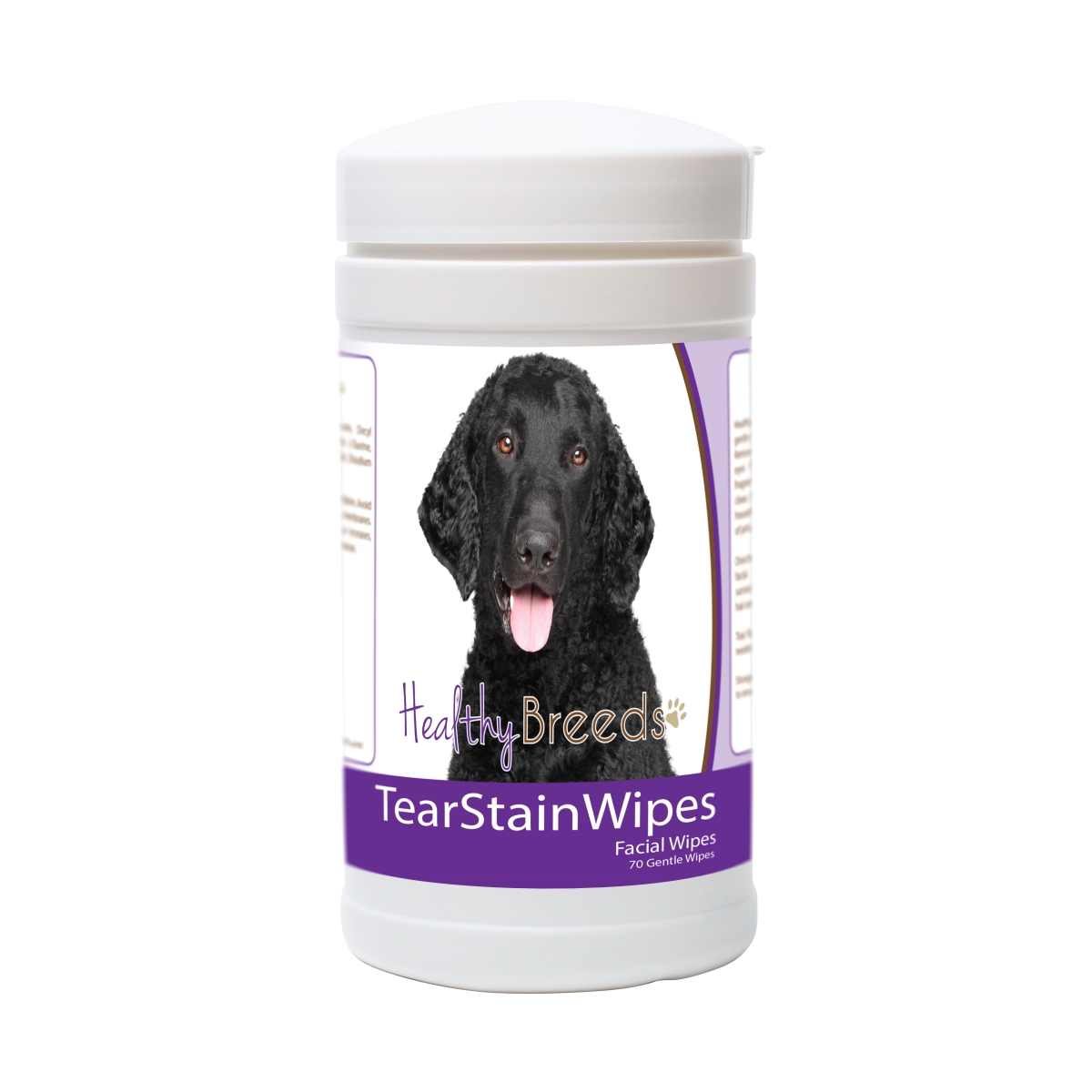 Picture of Healthy Breeds 840235171935 Curly-Coated Retriever Tear Stain Wipes - 70 Count