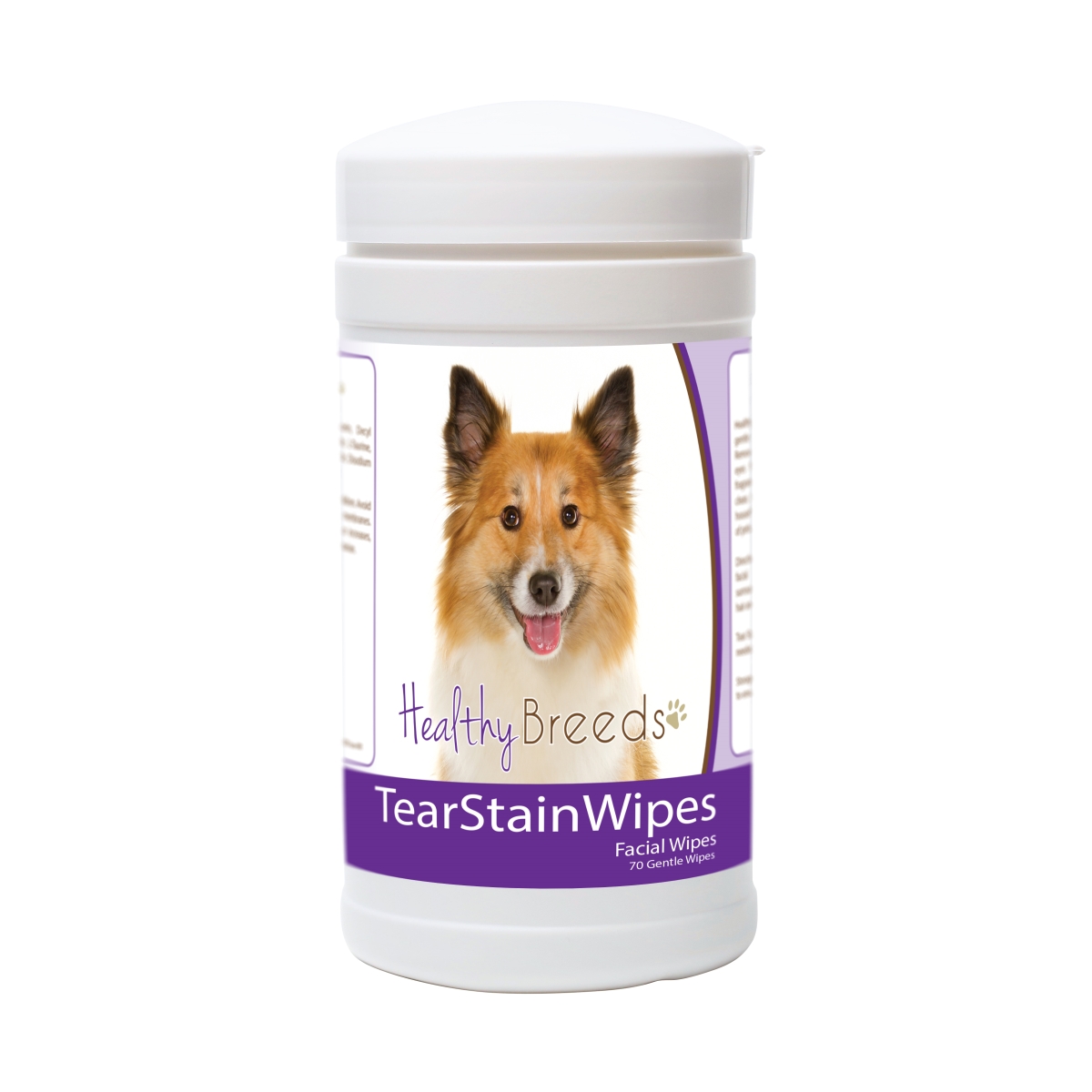 Picture of Healthy Breeds 840235172192 Icelandic Sheepdog Tear Stain Wipes - 70 Count
