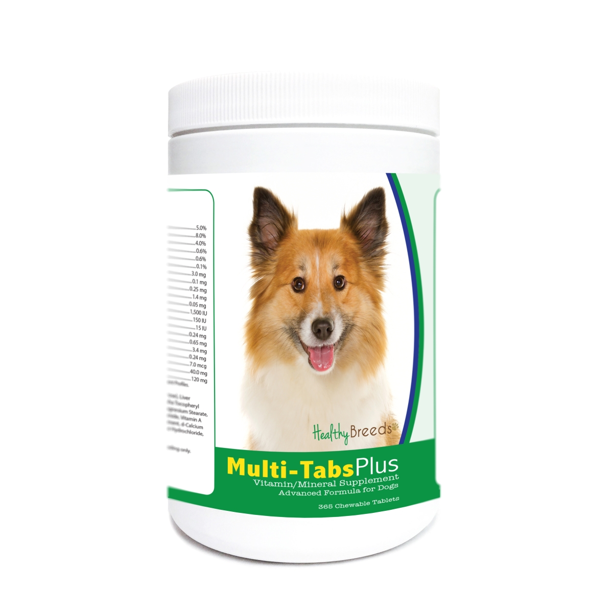 Picture of Healthy Breeds 840235172239 Icelandic Sheepdog Multi-Tabs Plus Chewable Tablets - 365 Count