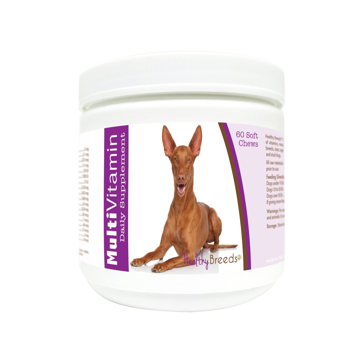 Picture of Healthy Breeds 840235181453 Pharaoh Hound Multi-Vitamin Soft Chews - 60 Count