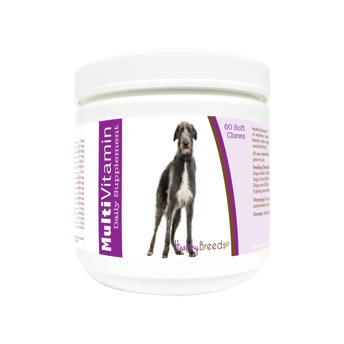 Picture of Healthy Breeds 840235181958 Scottish Deerhound Multi-Vitamin Soft Chews - 60 Count