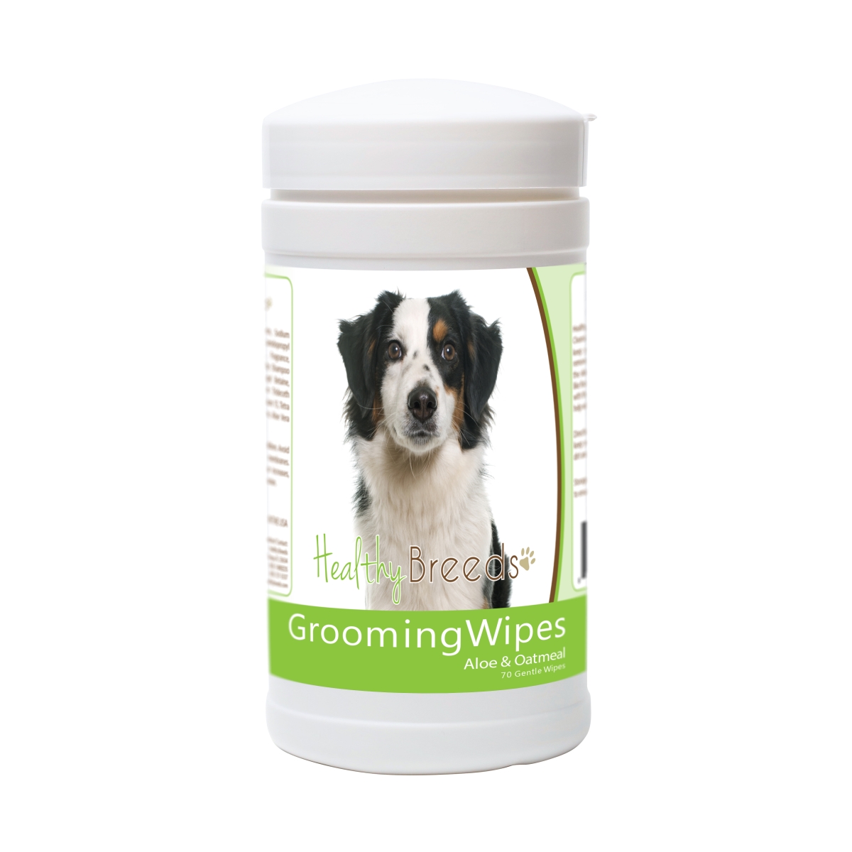 Picture of Healthy Breeds 840235182139 Miniature American Shepherd Grooming Wipes - 70 Count