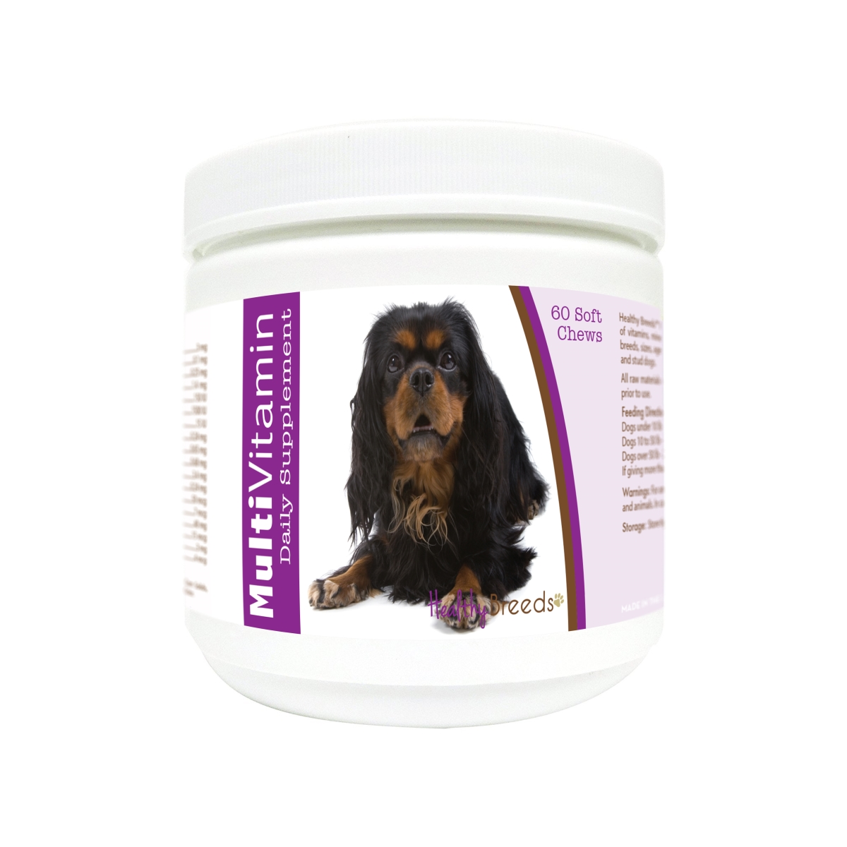 Picture of Healthy Breeds 840235182184 English Toy Spaniel Multi-Vitamin Soft Chews - 60 Count