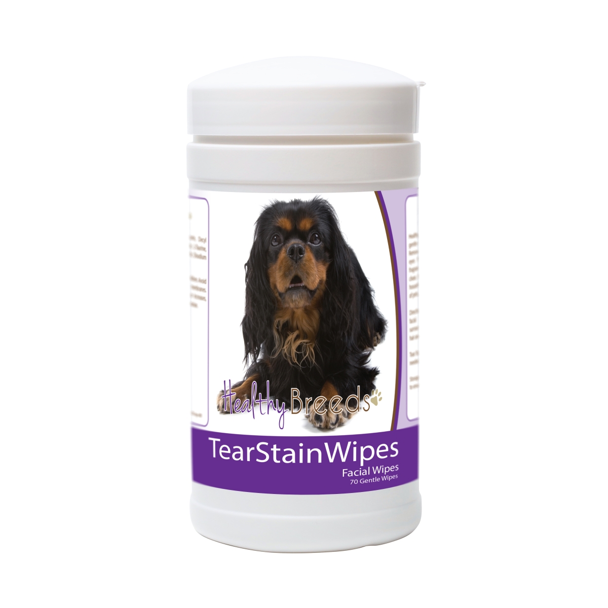 Picture of Healthy Breeds 840235182221 English Toy Spaniel Tear Stain Wipes - 70 Count