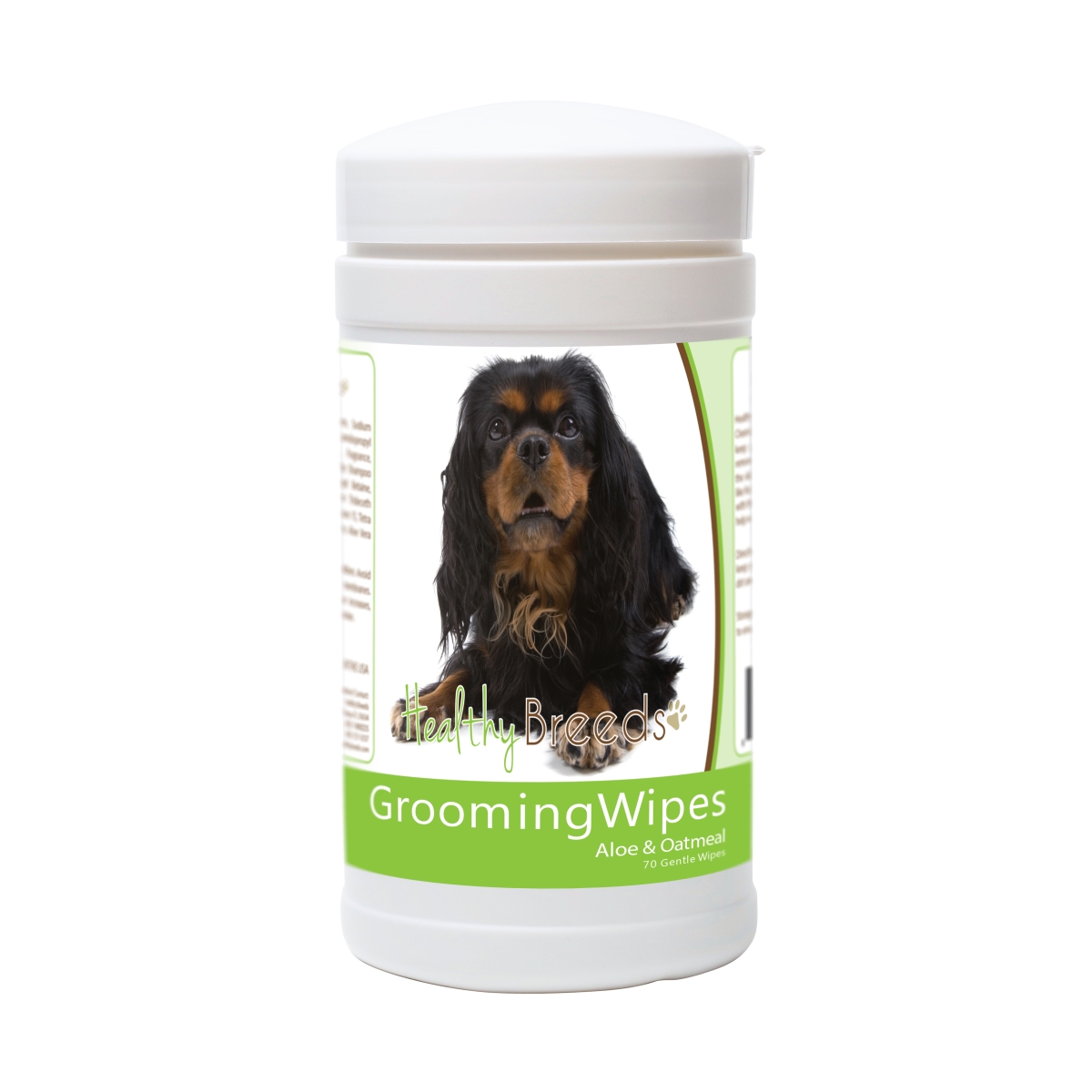 Picture of Healthy Breeds 840235182252 English Toy Spaniel Grooming Wipes - 70 Count