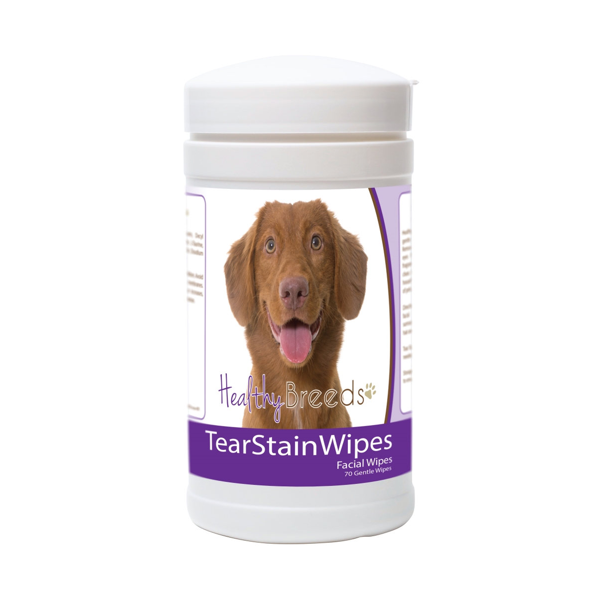 Picture of Healthy Breeds 840235182368 Nova Scotia Duck Tolling Retriever Tear Stain Wipes - 70 Count
