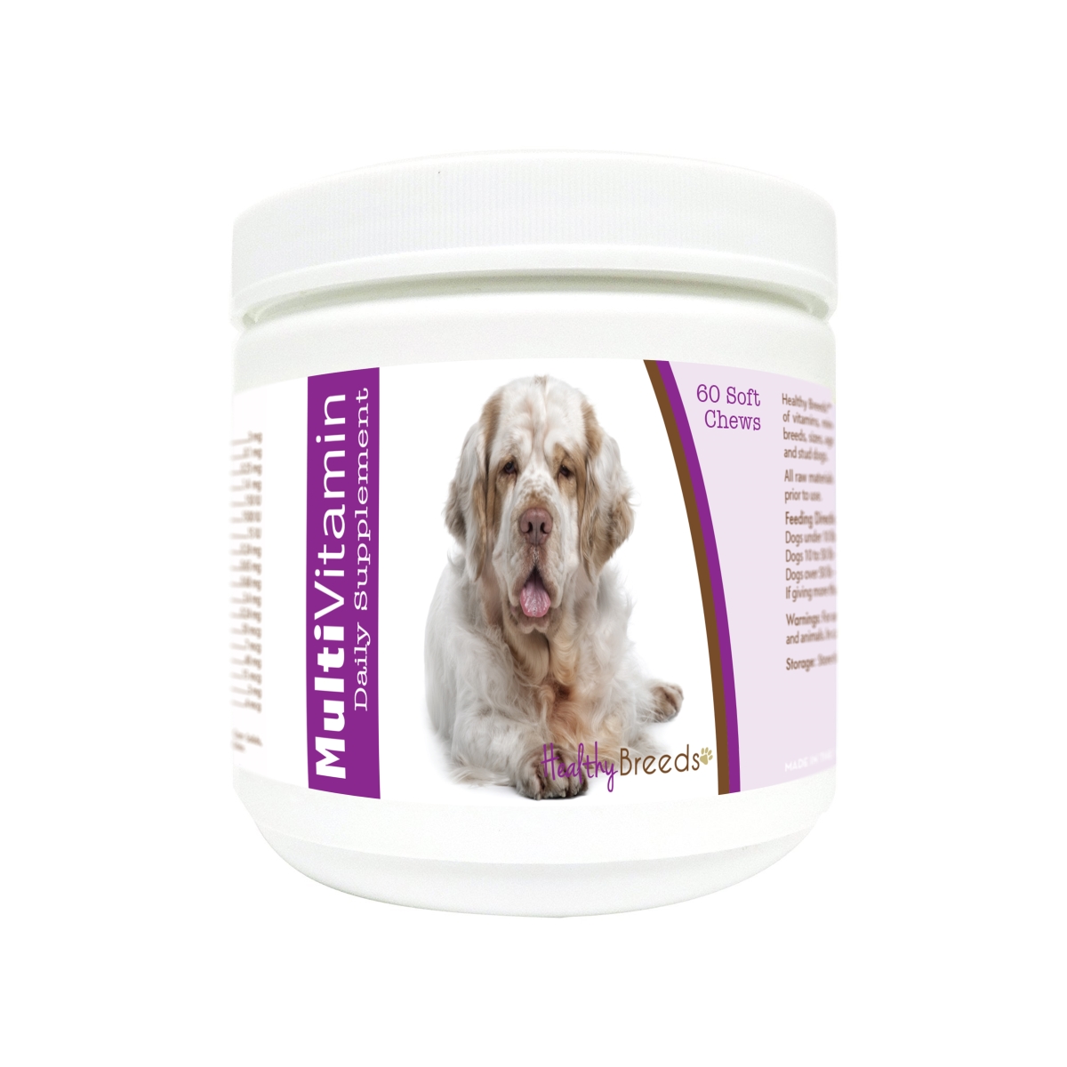 Picture of Healthy Breeds 840235182405 Clumber Spaniel Multi-Vitamin Soft Chews - 60 Count