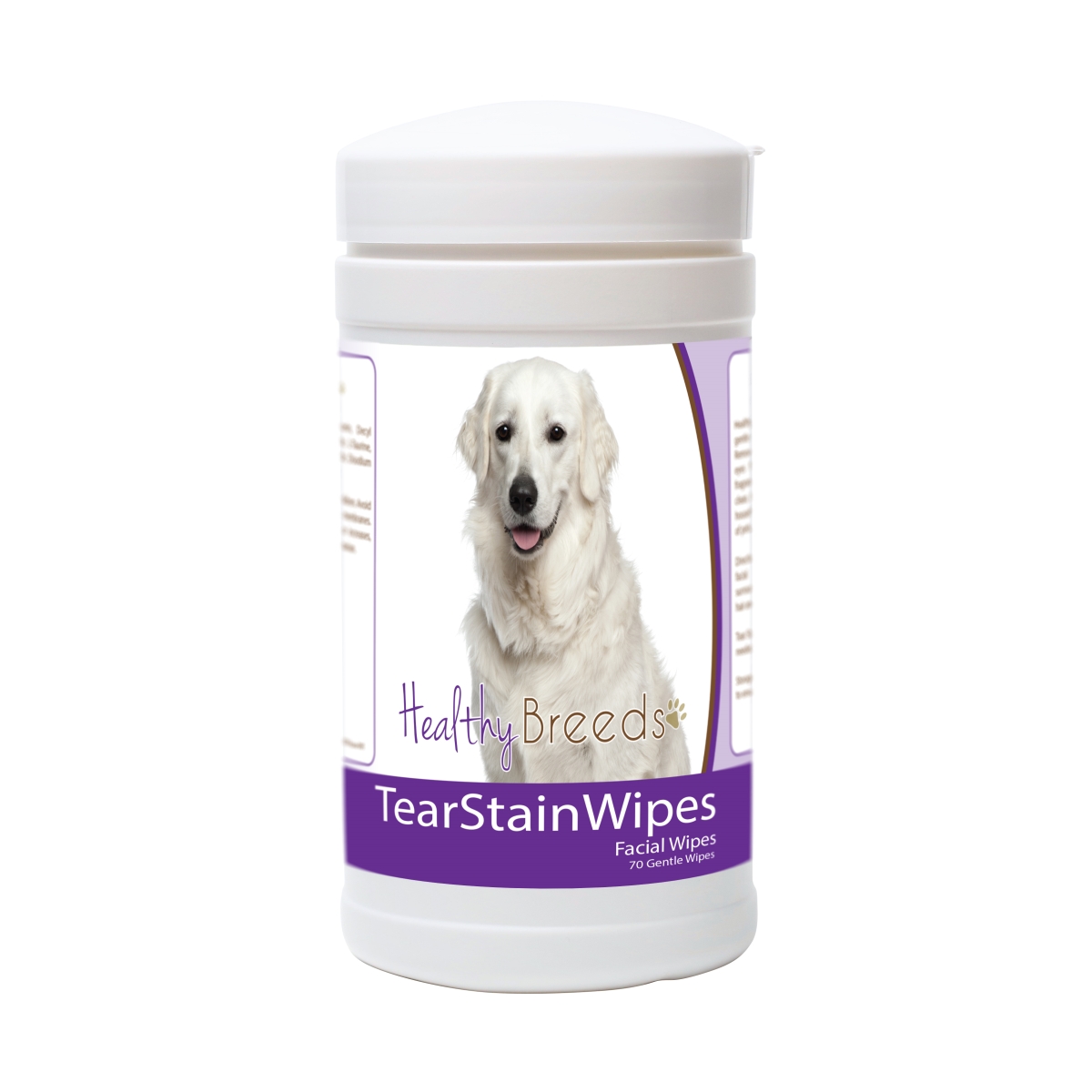Picture of Healthy Breeds 840235182542 Kuvasz Tear Stain Wipes - 70 Count