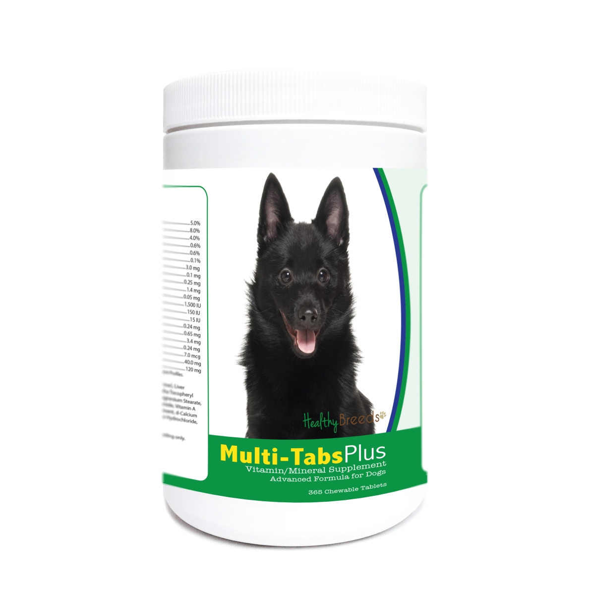 Picture of Healthy Breeds 840235173878 Schipperke Multi-Tabs Plus Chewable Tablets - 365 Count