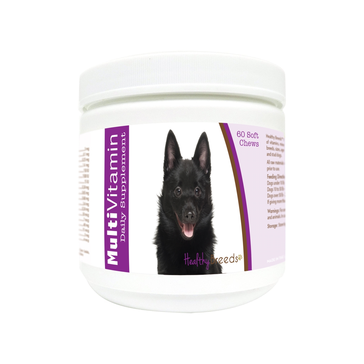 Picture of Healthy Breeds 840235173908 Schipperke Multi-Vitamin Soft Chews - 60 Count