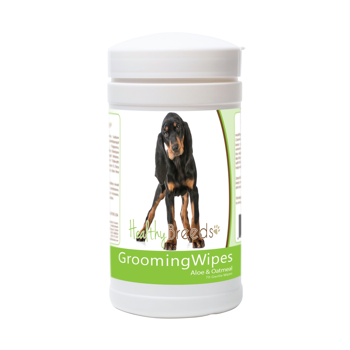 Picture of Healthy Breeds 840235174080 Black & Tan Coonhound Grooming Wipes - 70 Count