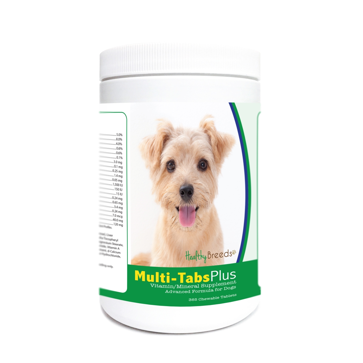 Picture of Healthy Breeds 840235174226 Norfolk Terrier Multi-Tabs Plus Chewable Tablets - 365 Count