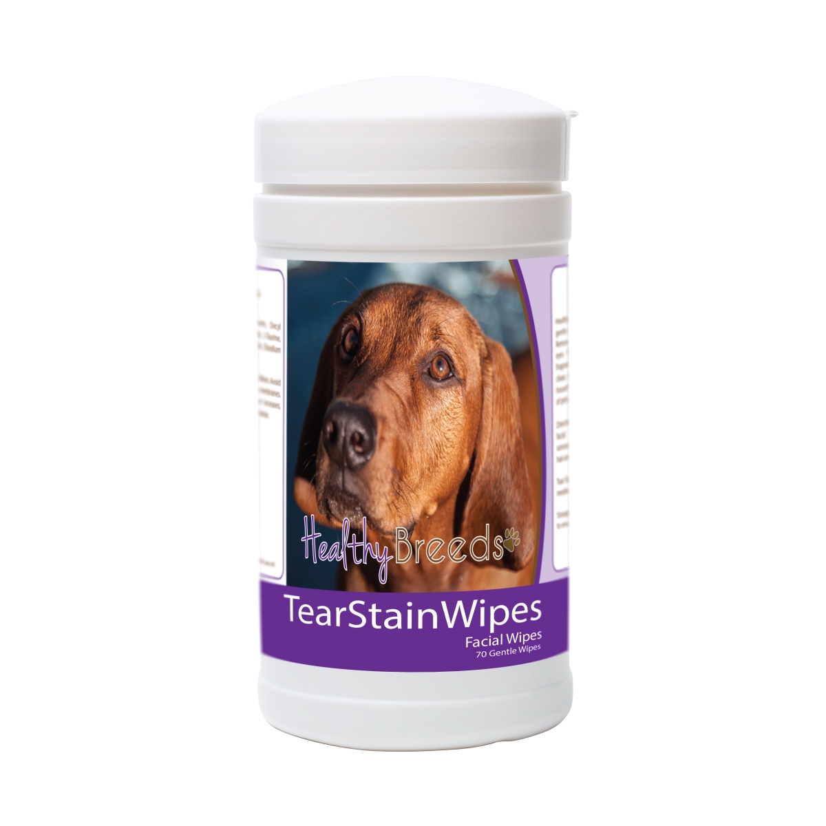 Picture of Healthy Breeds 840235174271 Redbone Coonhound Tear Stain Wipes - 70 Count