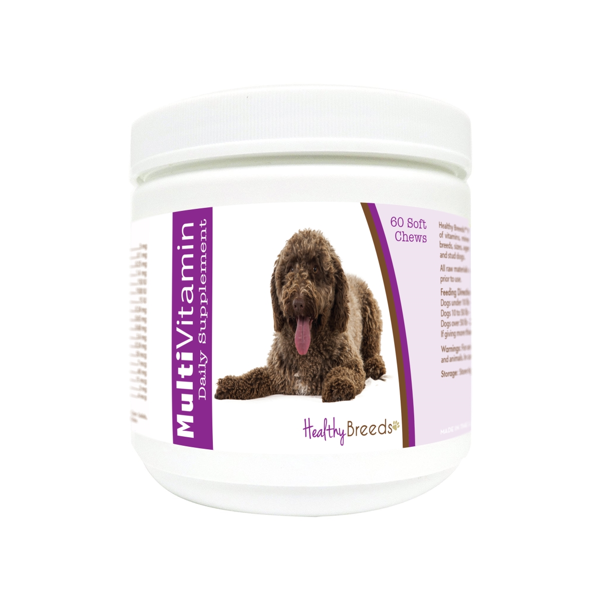 Picture of Healthy Breeds 840235174509 Spanish Water Dog Multi-Vitamin Soft Chews - 60 Count