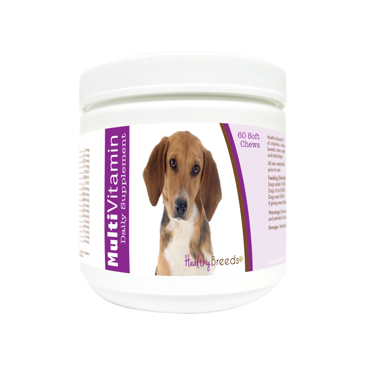 Picture of Healthy Breeds 840235174660 Harrier Multi-Vitamin Soft Chews - 60 Count