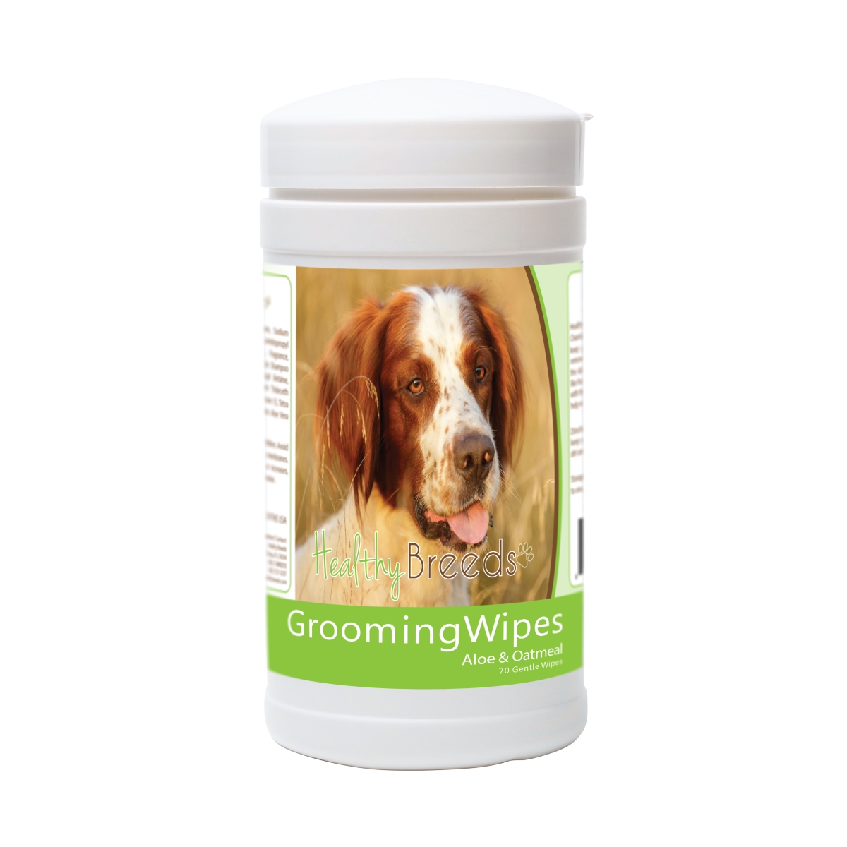 Picture of Healthy Breeds 840235175056 Irish Red & White Setter Grooming Wipes - 70 Count
