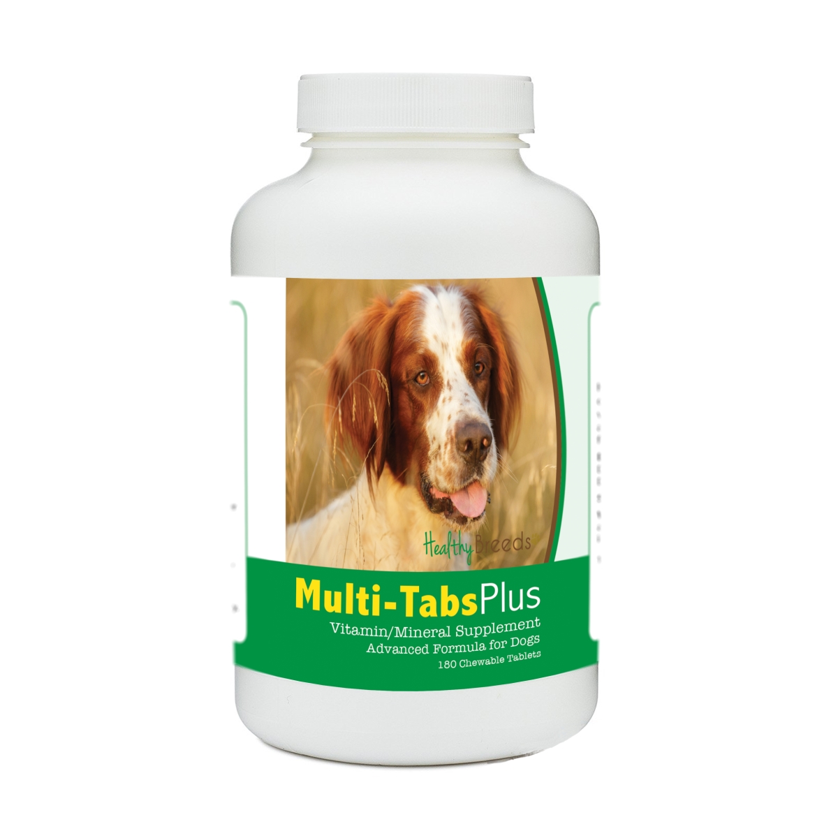 Picture of Healthy Breeds 840235175087 Irish Red & White Setter Multi-Tabs Plus Chewable Tablets - 180 Count