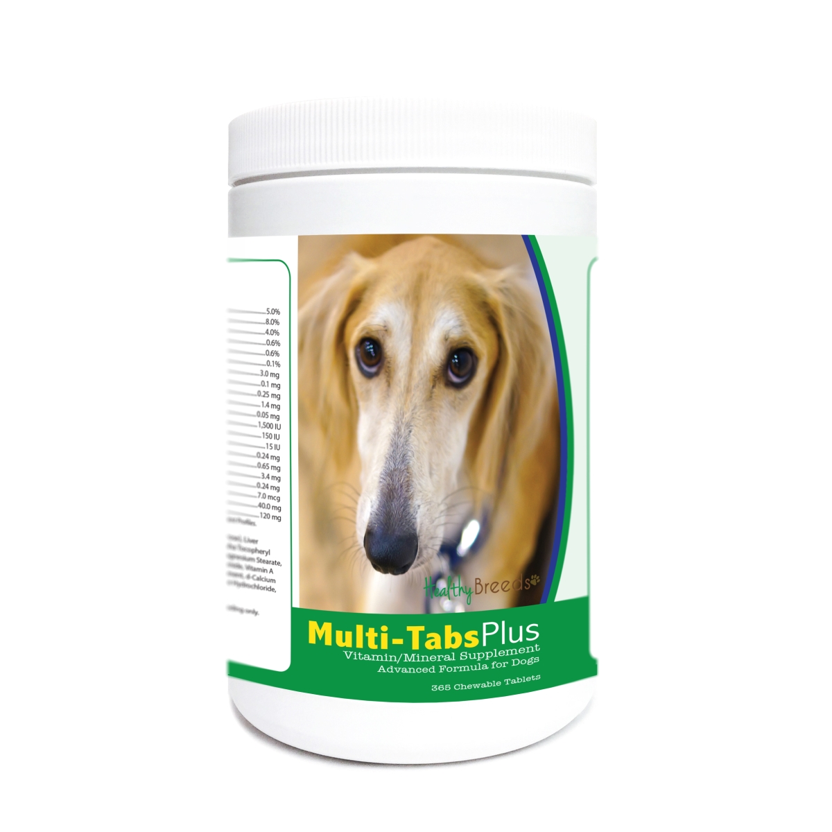 Picture of Healthy Breeds 840235175209 Sloughi Multi-Tabs Plus Chewable Tablets - 365 Count