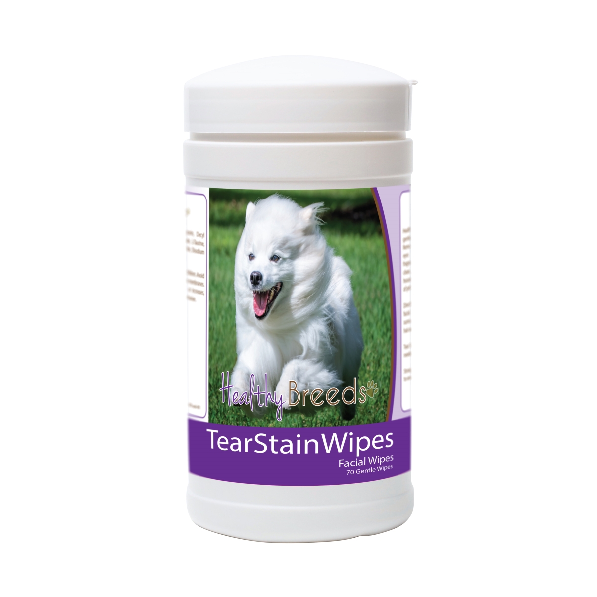 Picture of Healthy Breeds 840235175452 American Eskimo Dog Tear Stain Wipes - 70 Count