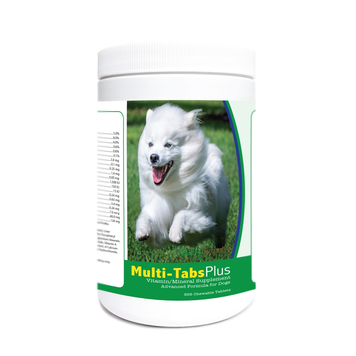 Picture of Healthy Breeds 840235175469 American Eskimo Dog Multi-Tabs Plus Chewable Tablets - 365 Count