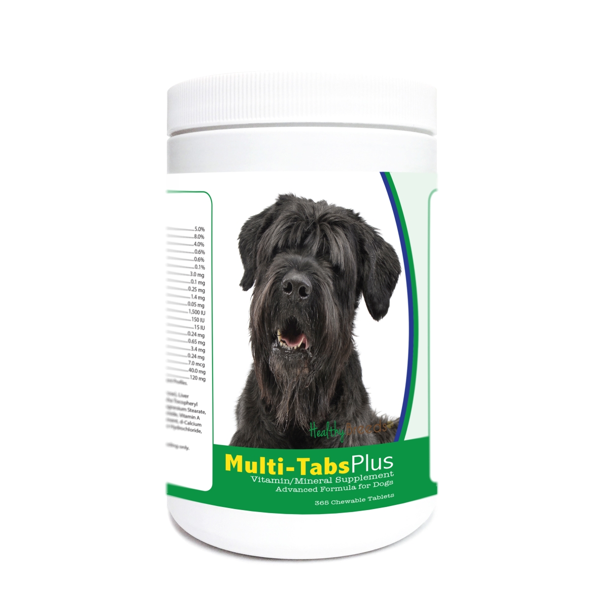 Picture of Healthy Breeds 840235175643 Black Russian Terrier Multi-Tabs Plus Chewable Tablets - 365 Count