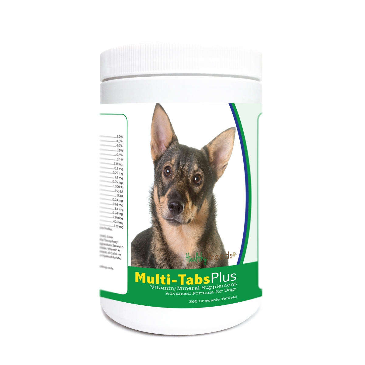 Picture of Healthy Breeds 840235175810 Swedish Vallhund Multi-Tabs Plus Chewable Tablets - 365 Count