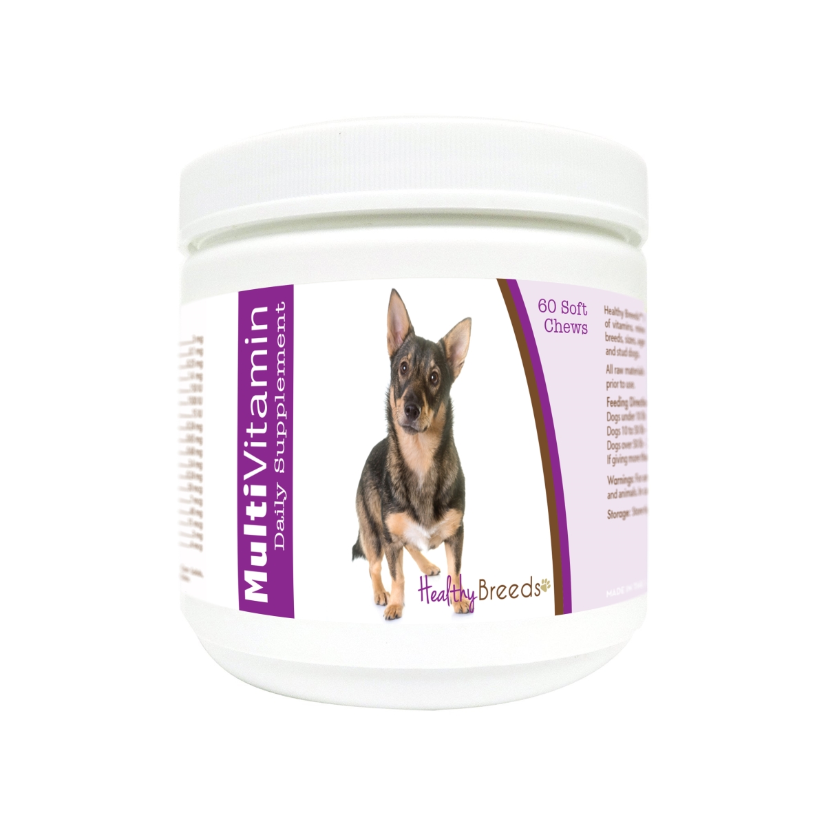 Picture of Healthy Breeds 840235175827 Swedish Vallhund Multi-Vitamin Soft Chews - 60 Count