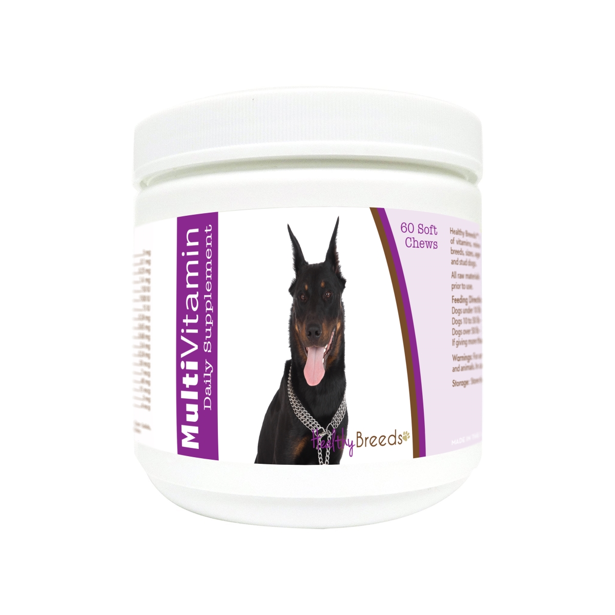 Picture of Healthy Breeds 840235175940 Beauceron Multi-Vitamin Soft Chews - 60 Count