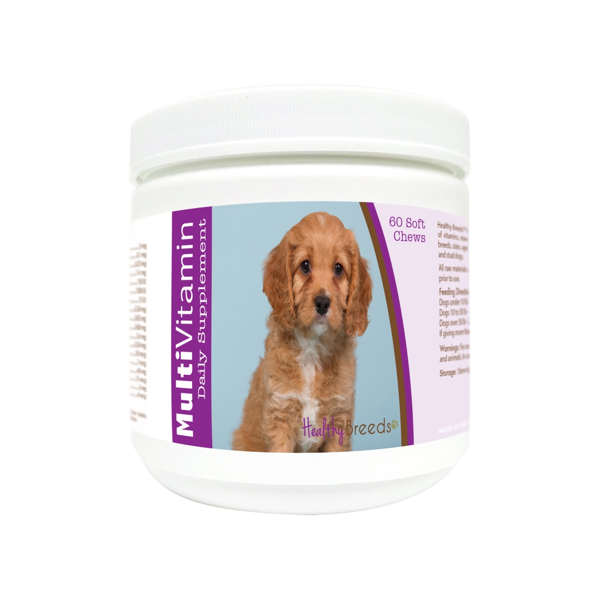 Picture of Healthy Breeds 840235177883 Cavapoo Multi-Vitamin Soft Chews - 60 Count