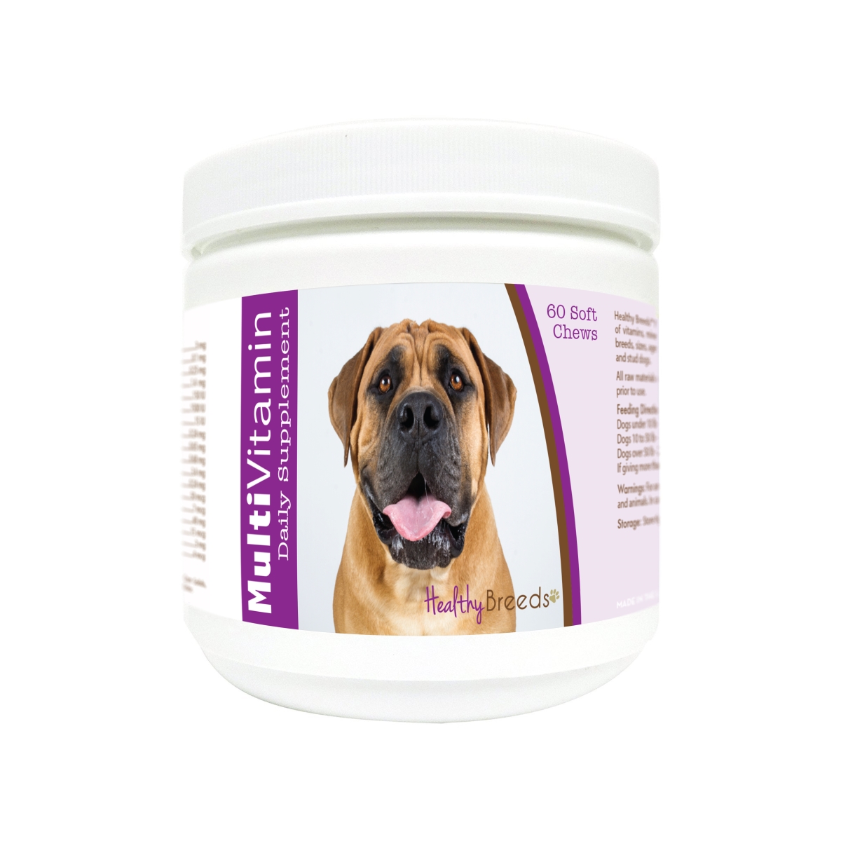 Picture of Healthy Breeds 840235178040 Boerboel Multi-Vitamin Soft Chews - 60 Count