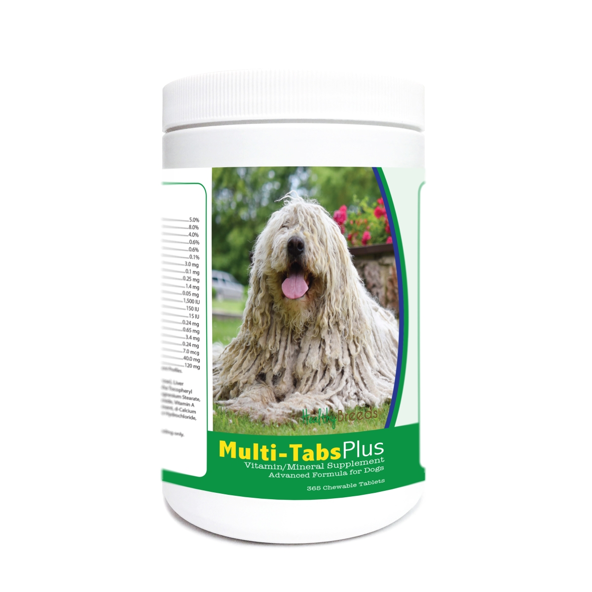 840235178422 Komondorok Multi-Tabs Plus Chewable Tablets - 365 Count