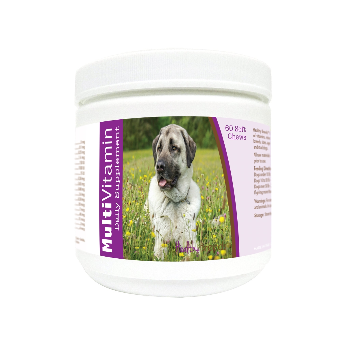 Picture of Healthy Breeds 840235178514 Anatolian Shepherd Dog Multi-Vitamin Soft Chews - 60 Count